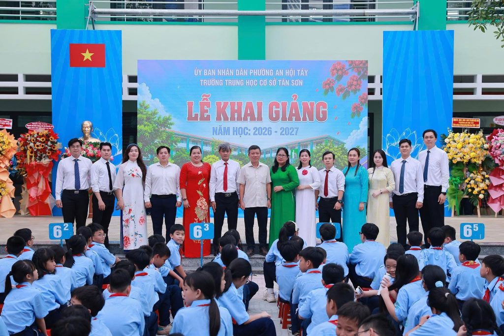 Tưng bừng khai giảng năm học 2026–2027 tại các trường trên địa bàn phường An Hội Tây 10
