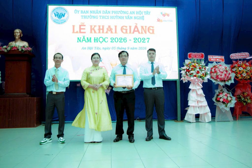 Tưng bừng khai giảng năm học 2026–2027 tại các trường trên địa bàn phường An Hội Tây 11