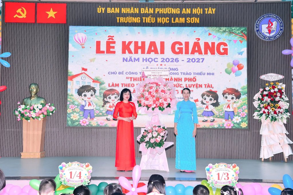 Tưng bừng khai giảng năm học 2026–2027 tại các trường trên địa bàn phường An Hội Tây 6